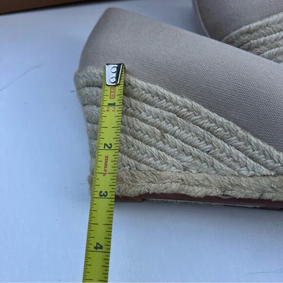 J. Crew Women's Canvas Espadrille Flax  Wedges  Sz 8 - Picture 4 of 7